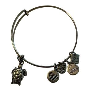 Alex and Ani Silver Tone Sea Turtle Bracelet